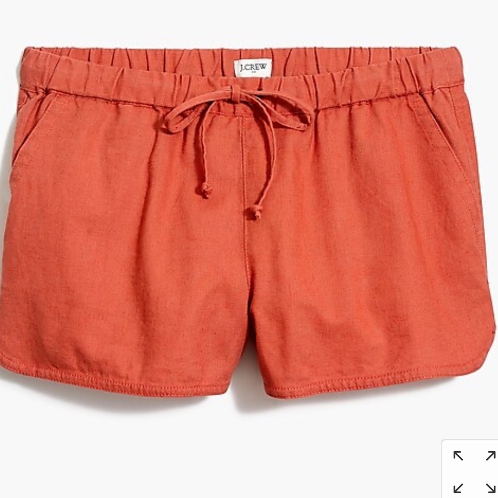 J.Crew 3” Linen-cotton Drawstring Shorts